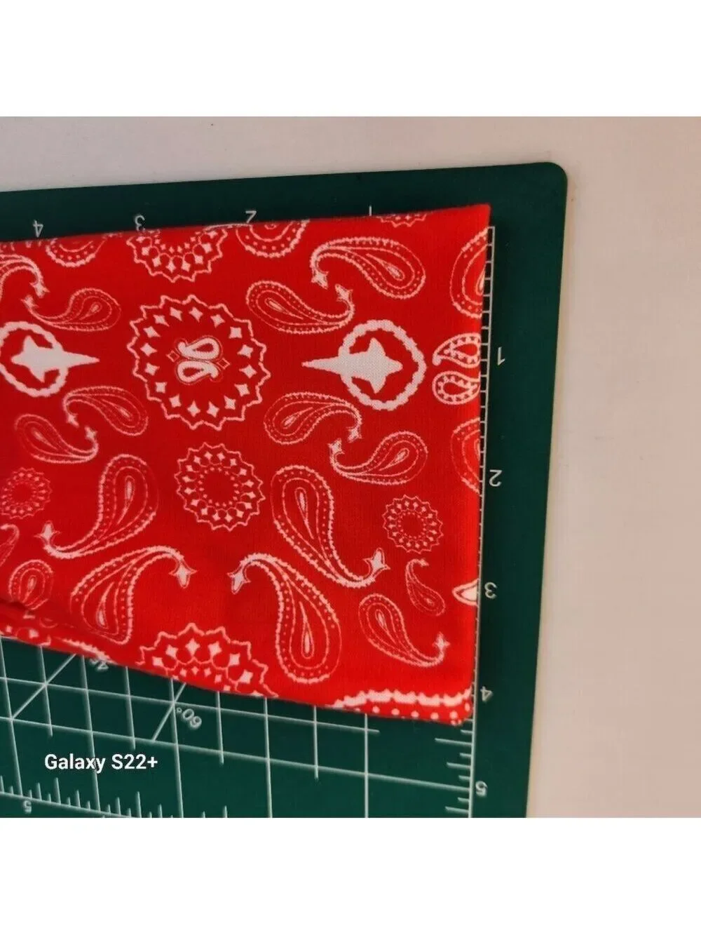 Red Paisley Print Bandana Headband/Neck Gaiter Multifunctional Unisex Accessory